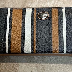Coach Multicolor Striped Wallet